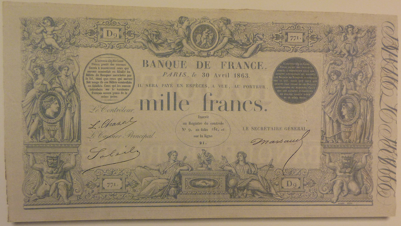 Billet 1862